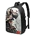 Produktbild IUBBKI Sekiro USB Schulrucksack Canvas-Tasche mit großer Kapazität Casual Travel Daypack für Erwachsene Teenager-Frauen Männer 17in