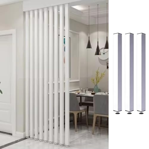 Separador de ambientes japonés de madera noble con listones de diseño 2