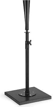 COSTWAY Baseball Tees for Hitting, Adjustable Softball Batting Practice Tee with Stable Base and Rubber Topper, Travel Portable Tee Stand