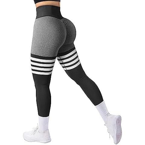 A AGROSTE Seamless Workout Leggings for Women Scrunch Butt Lifting Leggings Booty High Waisted Yoga Pants Gym Leggings Cover