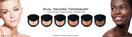 Eve Pearl Dual Salmon Concealer Full Coverage Under Eye Concealer Smooth Skin Treatment Brighten Makeup Hydrate Skincare (Tan) #TOP5