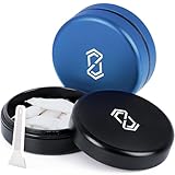 OZCHIN 2 Pack Metal Can for ZYN Snus - 2 Layers Portable Airtight Aluminum Odorless Container Odor Proof Screw-Top Lid Lock Smell Proof Multipurpose Storage Container