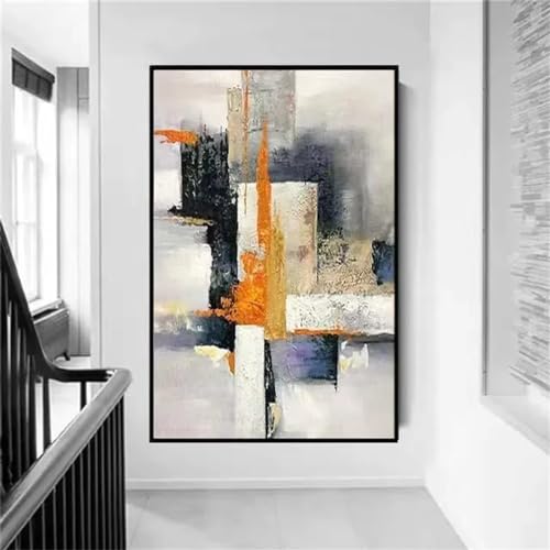 Toile peinture abstraite colorée ZMFBHFBH pour réveiller les murs ternes d'un salon