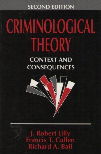 Criminological Theory: Context and Consequences 080395901X Book Cover