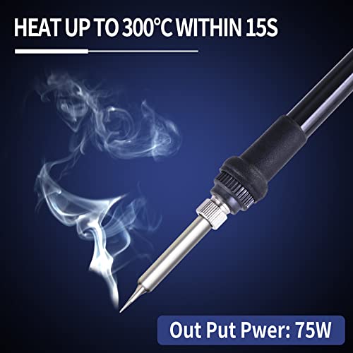 Set stazione di saldatura, 60W, saldatore digitale...