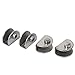 Aexit 4pcs Stainless Fall Protection Steel Half Round 10mm Thickness Glass Clamp Clip Safety Clips Silver Tone