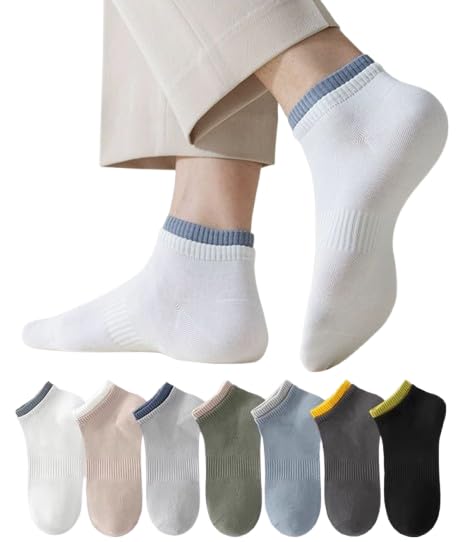 warriorworld Warrior World® Pure Cotton Ankle Socks for Men | Ultra-Soft Breathable Comfort Fit | Stylish Wear - Anti-Sweat Socks | 7-Pair Combo-picture-18