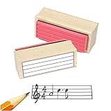 Music Ossia Staff Rubber Stamp