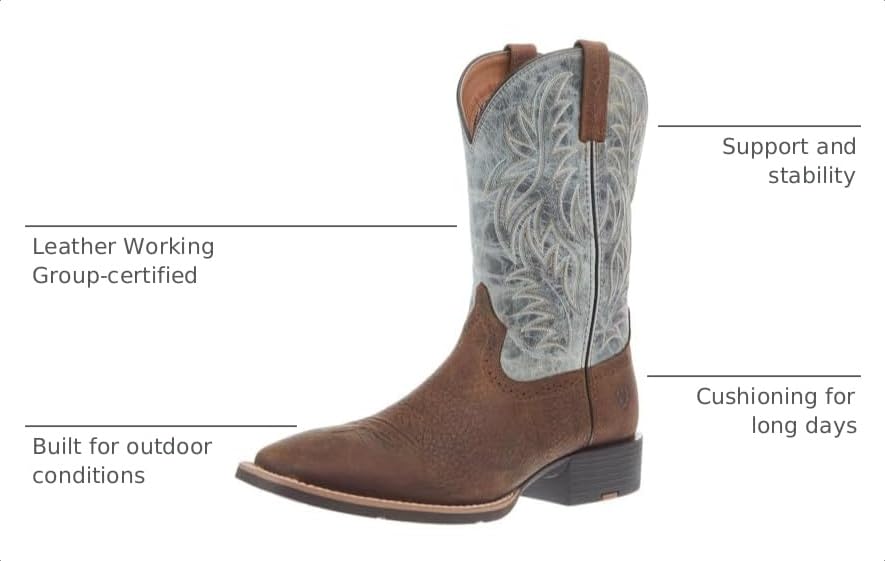 Image of Ariat Men's Sport Western Wide Square Toe Cowboy Boot