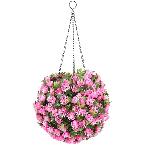 Lampe solaire boule rose design suspendu pour aménagement terrasse haut de gamme