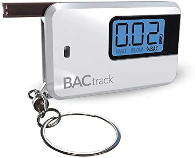 BACtrack Go Keychain Breathalyzer (White) | Ultra-Portable Pocket Keyring Alcohol Tester for Personal Use