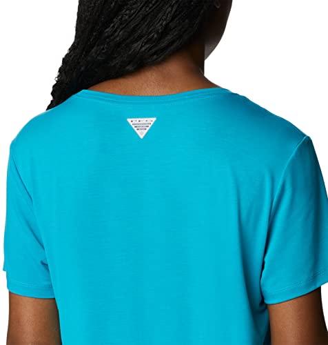 Columbia Women's Slack Water Knit Tee Ii, Ocean Teal, X-Large #TOP4