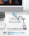ORICO 7 Port USB 3.2 Hub 10Gbps Aluminium Desktop Hub with 32° Slant Design for MacBook PC Laptop Fast Data Transfer