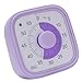 LUCKDANO Visual Countdown Timer 60-Minute Visual Countdown Timer, a Multifunctional Time Management Tool Suitable for Classrooms and Kitchens, Ideal for Student and Teaching use. (Purple)