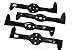 Produktbild 4 X 54,3 CM Rasenmäher Messer (2 X rechts + 2 X links) für PARTNER P20H107RBK / P200107HRB / P18H107RB / P185H107RB / 145HCRD / P145H107RB / MC CULLOCH M185107 / HRB / 185H107RB / 185H107RBD u.a.