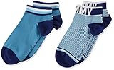 tommy hilfiger turkey prices  Tommy Hilfiger Jungen TH Kids Quarter 2P FINE Stripe Socken, Türkis (Real Teal 005), (Herstellergröße: 31-34) (2er Pack)