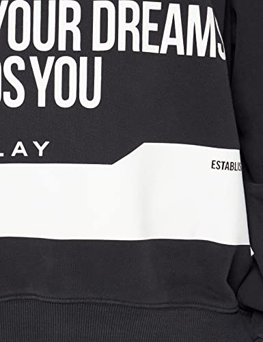 REPLAY W3581 Maglia di Tuta, 099 Blackboard, M