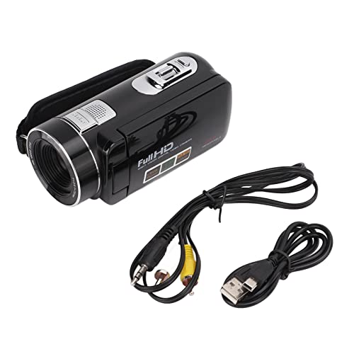 Filmadora de vídeo HD, filmadora de vídeo de 24 MP Display LCD de 3,0 polegadas anti-vibração infrav