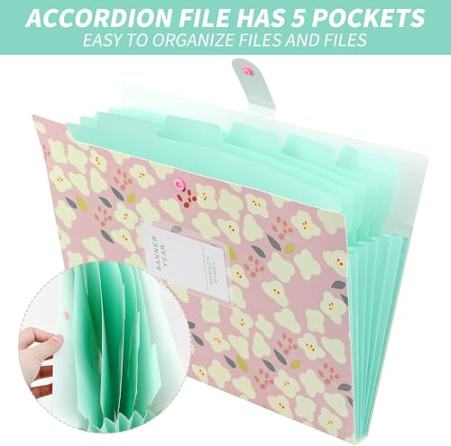 Image of Corslet Pack of 2 File Holder for Documents A4 Size, Expanding File Folder Document Organizer File & File Bag for Certificates and Documents, Office File Folder, Portfolio File Folder for Students