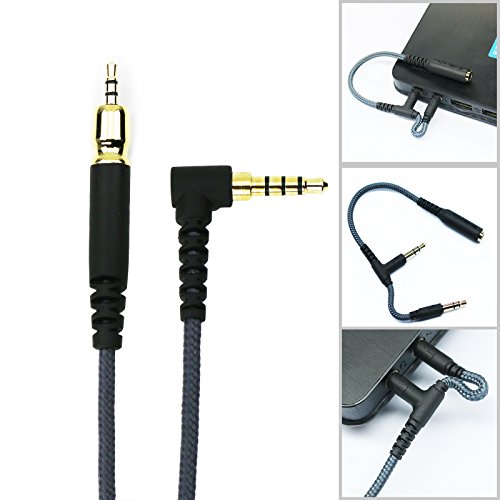 NewFantasia Replacement Audio Cable Compatible with Sennheiser Game ONE, Game Zero, PC 373D, GSP 350, GSP 500, GSP 600 Gaming Headsets 2m/6.6ft - Thumbnail 3