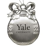 Yale University - Pewter Christmas Tree Ornament - Silver