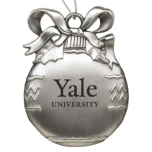 LXG Yale University - Pewter Christmas Tree Ornament - Silver