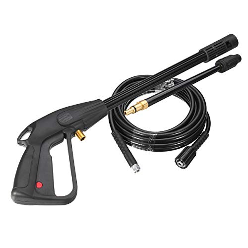 Pasuihcay High Pressure Washer G-Un,M22 Car Water Washer Cleaning Tool with 8M Hose for Cleaner Watering Lawn Garden, Black