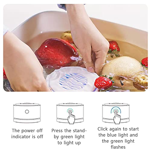 Sliverdew Máquina de lavar frutas e vegetais 4400 mah, máquina de limpeza de frutas recarregável USB