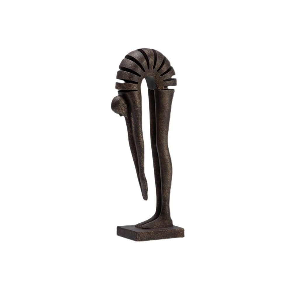 Room Decor, 14 * 9 * 37cm Abstract Portrait Sculpture Modern Minimalist Decorative Resin Craft