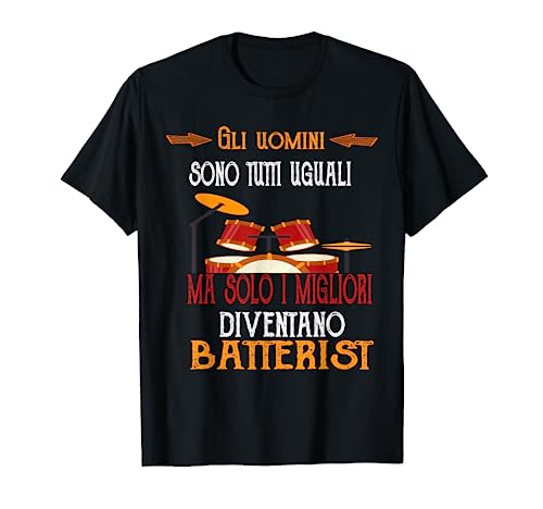 Hombre Tambores Baterista Palillos Batería Divertido Drummer Camiseta