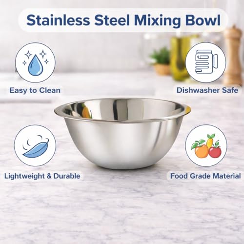 Image of KMW Efficient Mixing Bowl Deep 3 Qt - (2 pcs Set) | with Comfortable Grip | Versatile Build