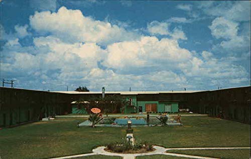 Frontier Hotel McAllen TX Swimming Pool Postcard