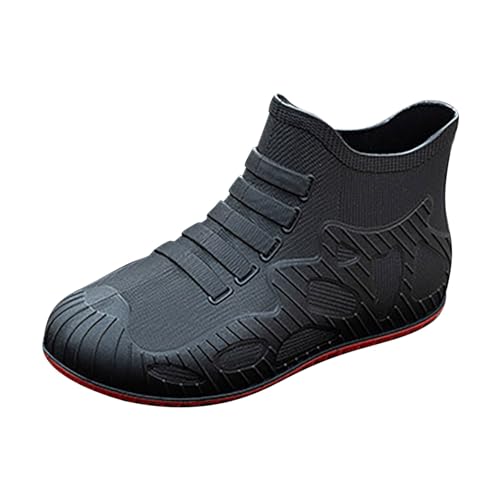 Bottes de pluie pour femme antidérapantes en caoutchouc et bottines confortables