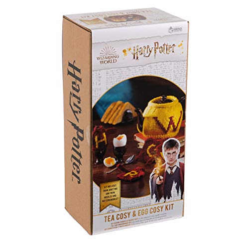 Hero Collector Eaglemoss Tea Cosy and Egg Cosy Knitting Kit | Harry Potter Wizarding World Knitting Kits | Model Replica