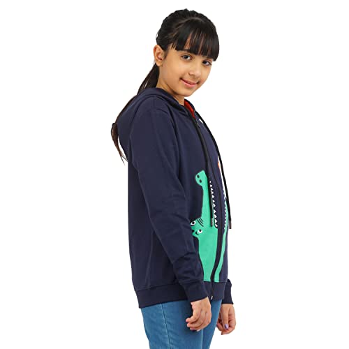 Image of Real Basics Girls Cotton Hooded Sweatshirt(Pack of 1)