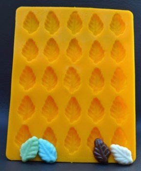 Leaf Yellow Soft Candy Rubber Flexible Mold