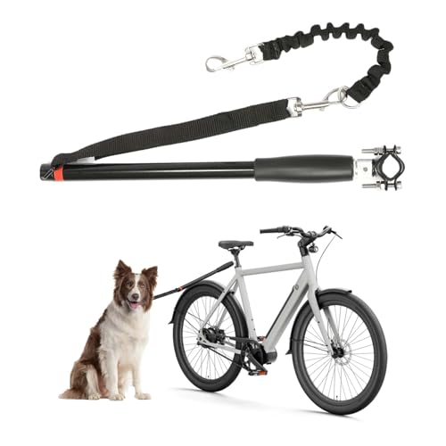 ZHYUAN FreihändigesHundeFahrrad,Übungen Leine, Fahrrad Hundeleine Sicher, Fahrradleine Für Hunde, Fahrrad FüHrleine für Hunde, abnehmbar, ausgestattet mit Sechskant-Montageschlüssel und Gummidichtung