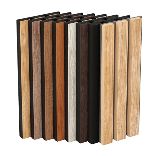 Lameo - paneles acusticos 240x60cm - listones de madera - molduras de madera - paneles acusticos decorativos - paneles acusticos insonorizacion - (1, Catálogo de colores)