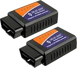 CDDCWZ Upgrade OBD2 Bluetooth Adapter - Car Diagnostic Scanner Code Reader, Compatible with iOS/Android/Windows/iPhone/iPad Supports All Vehicles with OBDII Protocol (2 Pack)