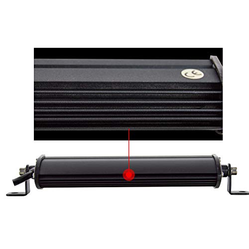 AUXTINGS 7 inch 30W Ultra Slim Single Row LED Light Bar Point Beam met montagebeugel voor Offroad Ranger ATV UTV SUV - Afbeelding 5