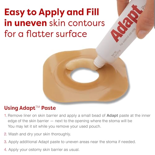 hollister 79300 adapt skin barrer paste 21 oz tube  ostomy paste ostomy supplies prevent ostomy leakage stoma paste