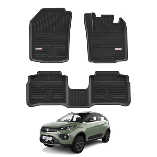 Image of 3D TPE Car Floor Mat for Nexon (2017-2023) Custom Fit, Heavy Duty & Anti-Slip Floor Nexon Mat | Easy to Clean, All Weather Resistant, Waterproof & Dustproof Car Foot Mat