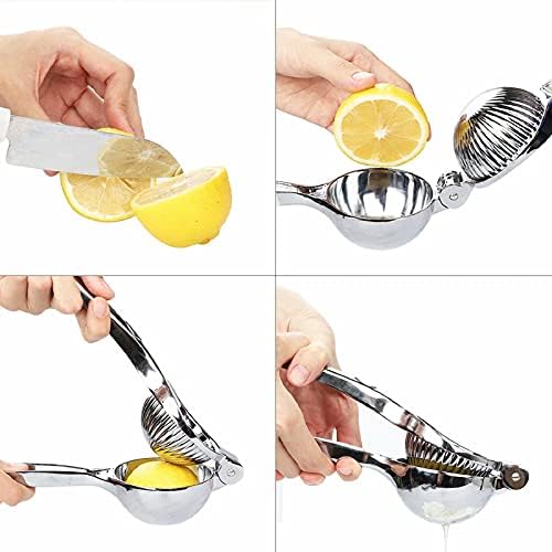 wilbest Manual Lemon Squeezer Heavy Duty, Premium Metal Lemon Orange Lime Citrus Press Juicer Hand Juicer, Engineered Hand Squeezer Easy to Use and Clean - Anti Corrosive and Dishwasher Safe