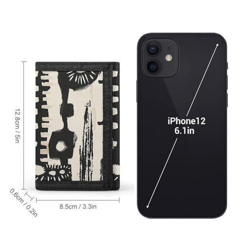 African Print Design Trifold Wallet for Men Minimalist Design Slim Wallet with Money Pocket & Multiple Card Slots Stylish Durable Wallets2