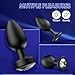 oreyurt Anal Plug Sex Toys Vibrator – Silicone Butt Plugs Training Kit with Remote Control, 10 Vibration Modes, Prostate Massager for Adults – Black