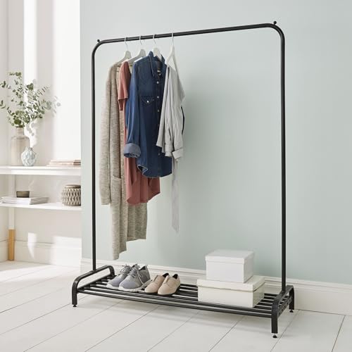 House of Home Heavy Duty Metal Clothes Rail with Shoe Rack -