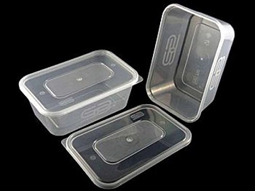 650 ml Microwave Plastic Containers + Lids x 25 by Satco