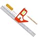 12-Inch Combination Square Ruler - Esste 1 foot (300mm) Universal Adjustable Stainless Steel Level Lay out Tool Metric & British System Graduations Heavy Duty with Accurate 45 and 90 Angles