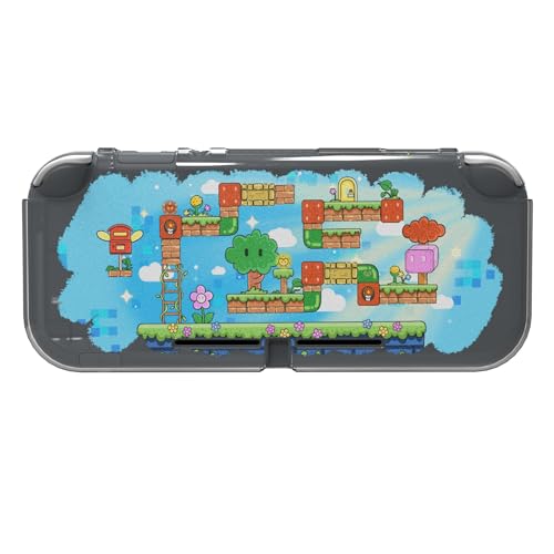 PlayVital Miękkie Etui Ochronny TPU Slim na Switch Lite Konsoli,Obudowy Protective do Switch Lite-Przygoda Klockami