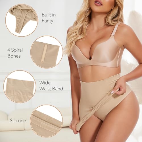 MISS MOLY Shapewear Half Slips for Women High Waist Body Shaper Seamless Tummy Control Skirt Smoother Under Dresses3